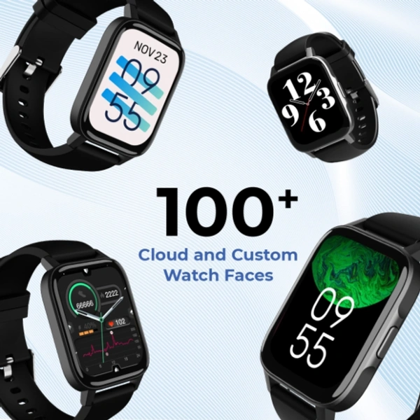 DEFY Space 1.69" HD Display Smartwatch - 1.69” inches HD Display, Black, Blue